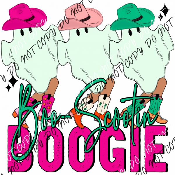 Boo Scootin Boogie Dtf Transfer Transfers