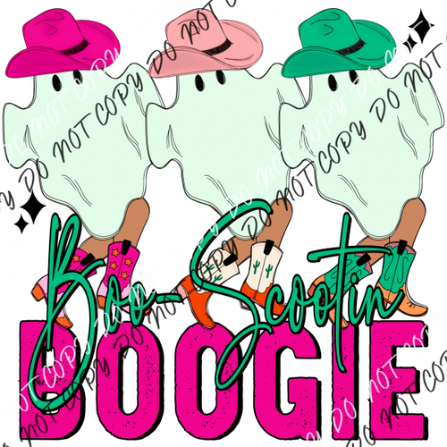 Boo Scootin Boogie Dtf Transfer Transfers