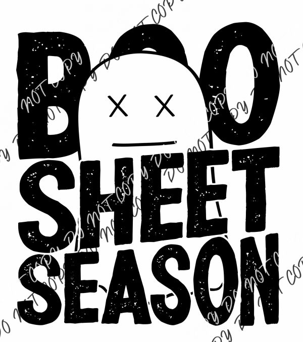 Boo Sheet Season Dtf Transfer Transfers