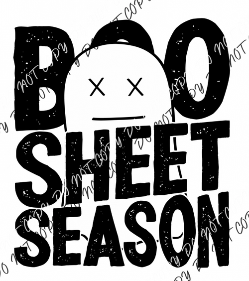 Boo Sheet Season Dtf Transfer Transfers