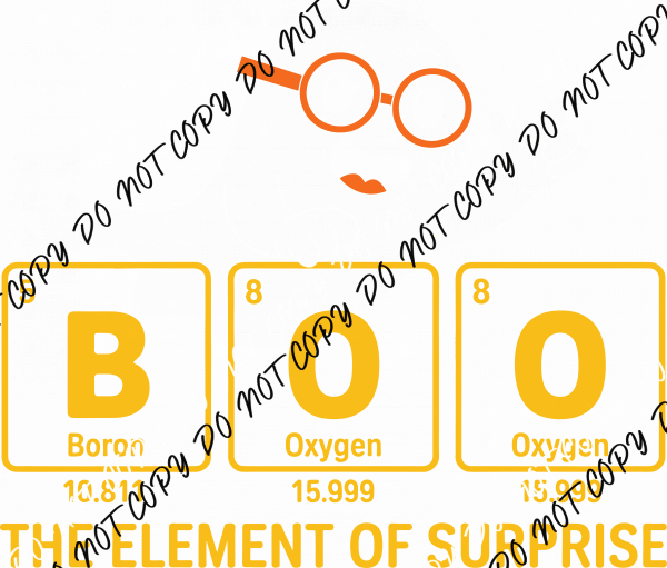 BOO The Element of Surprise DTF Transfer - We Print U Press DTF Transfers