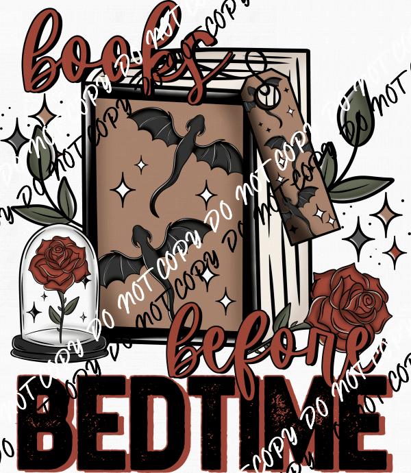 Books Before Bedtime DTF Transfer - We Print U Press DTF Transfers