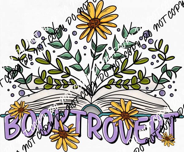 Booktrovert DTF Transfer - We Print U Press DTF Transfers