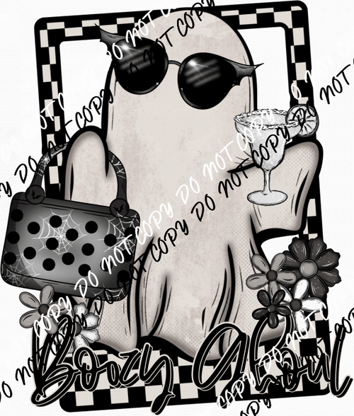 Boozy Ghoul DTF Transfer - We Print U Press DTF Transfers