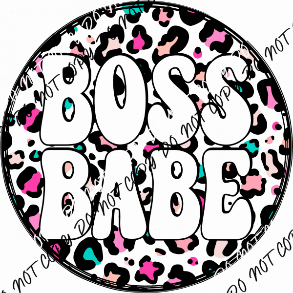 Boss Babe DTF Transfer - We Print U Press DTF Transfers