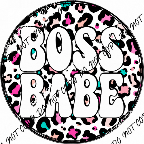 Boss Babe DTF Transfer - We Print U Press DTF Transfers