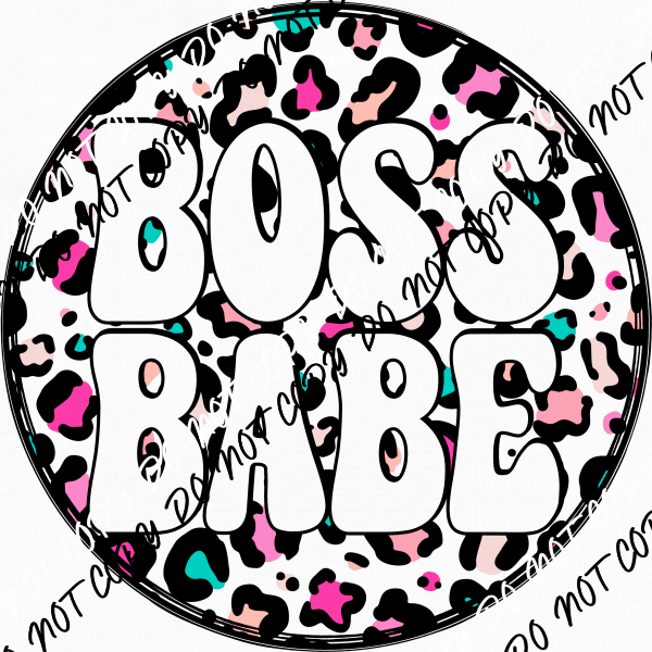Boss Babe DTF Transfer - We Print U Press DTF Transfers