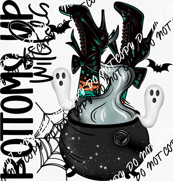 Bottoms Up Witches DTF Transfer - We Print U Press DTF Transfers
