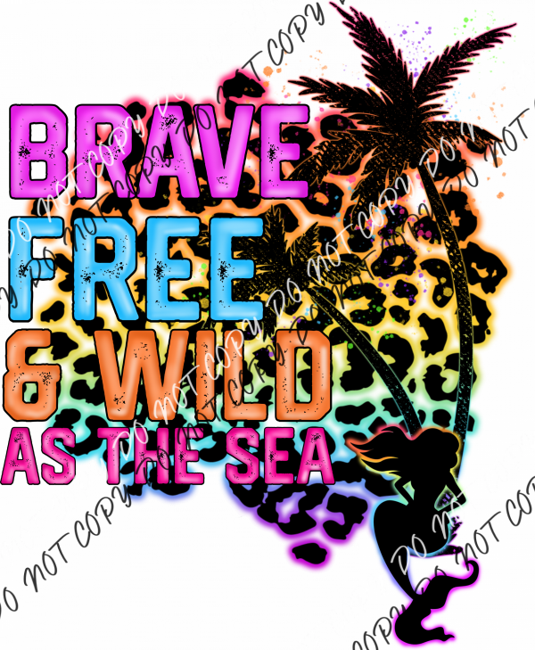 Brave Free Mermaid Dtf Transfer Rtp Transfers