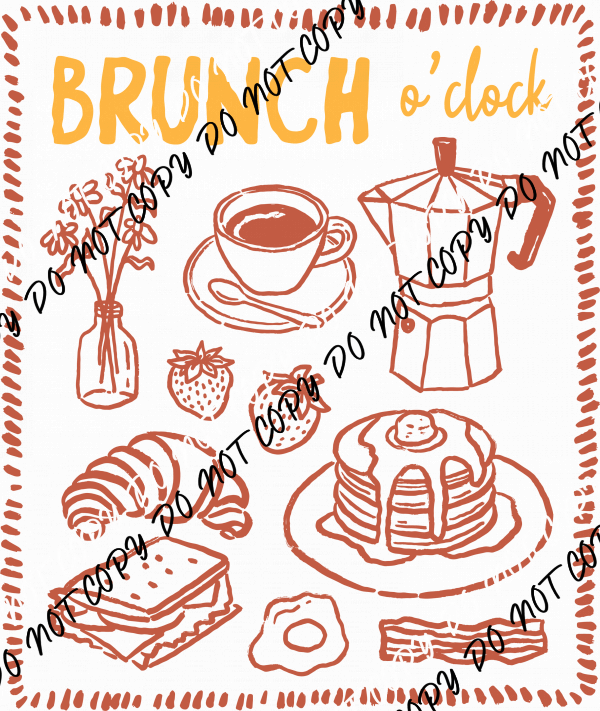Brunch o’Clock DTF Transfer - We Print U Press DTF Transfers