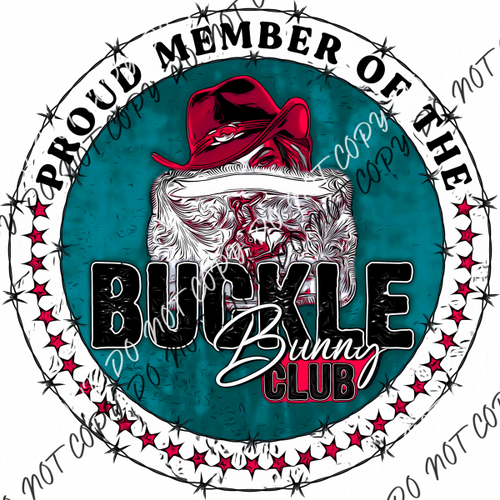 Buckle Bunny Club Dtf Transfer