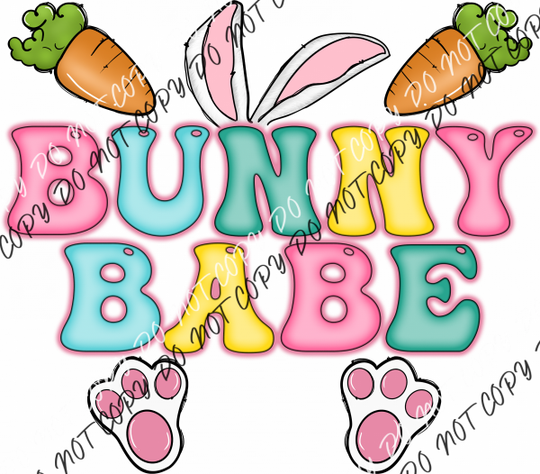 Bunny Babe Ears And Feet Dtf Transfer Rtp Transfers