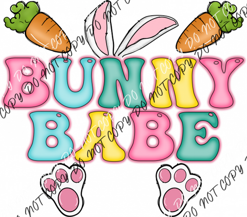 Bunny Babe Ears And Feet Dtf Transfer Rtp Transfers