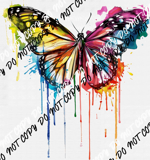 Butterfly Color Drip DTF Transfer - We Print U Press DTF Transfers