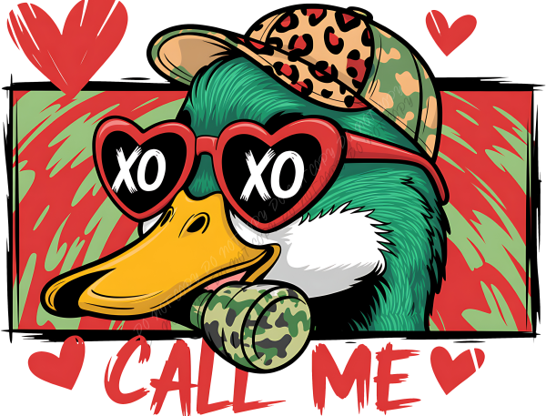 Call Me Valentine Duck DTF Transfer RTP DTF Transfers