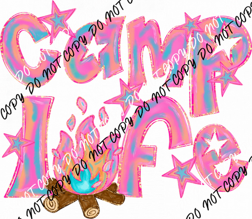 Camp Life DTF Transfer - We Print U Press DTF Transfers