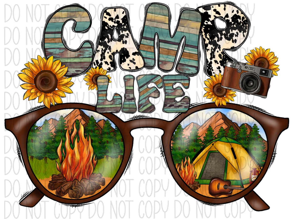 Camp Life Glasses Dtf Transfer