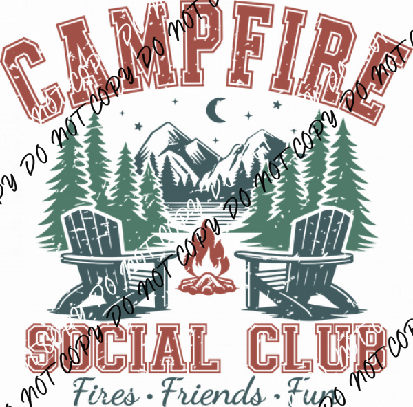 Campfire Social Club DTF Transfer - We Print U Press DTF Transfers