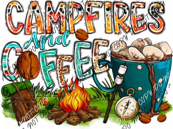 Campfires And Coffee Dtf Transfer Rtp Transfers