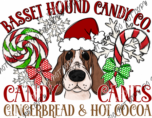 Candy Cane Co Dog (Select Breed) Dtf Transfer (See Title & Occupation Options) Adult S-2X 11 (Best