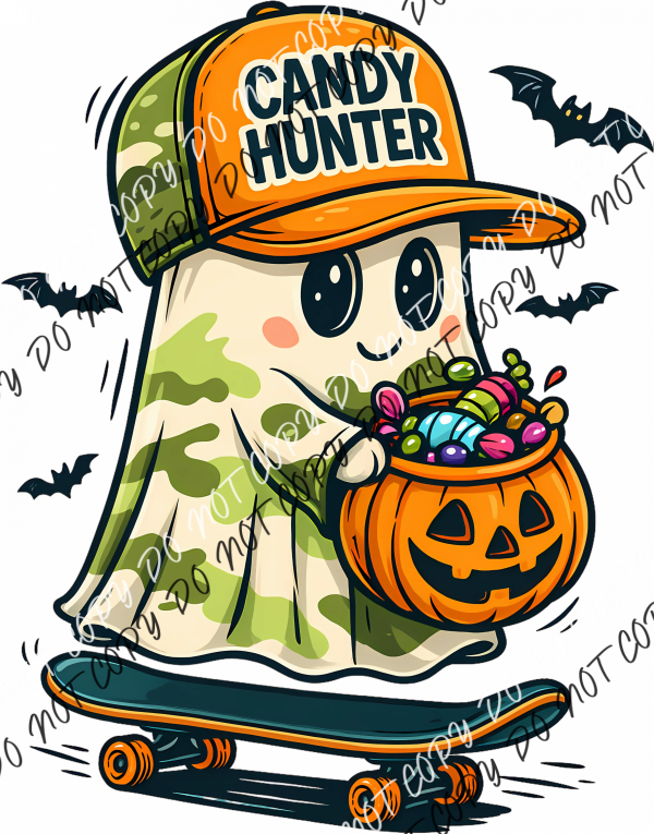 Candy Hunter Camo Ghost DTF Transfer RTP DTF Transfers