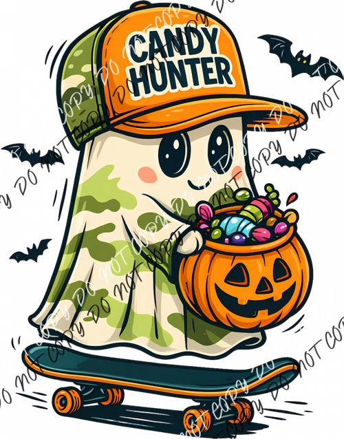 Candy Hunter Camo Ghost DTF Transfer RTP DTF Transfers