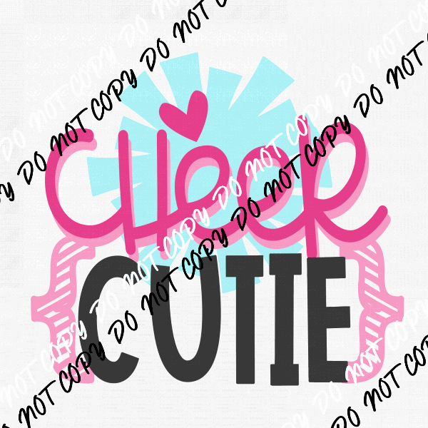 Cheer Cutie DTF Transfer - We Print U Press DTF Transfers