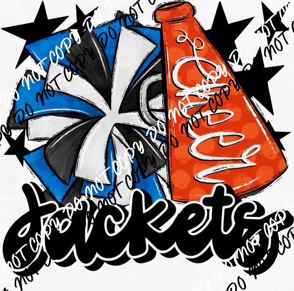 Cheer Mascot Jackets DTF Transfer (See Color Options) - We Print U Press DTF Transfers