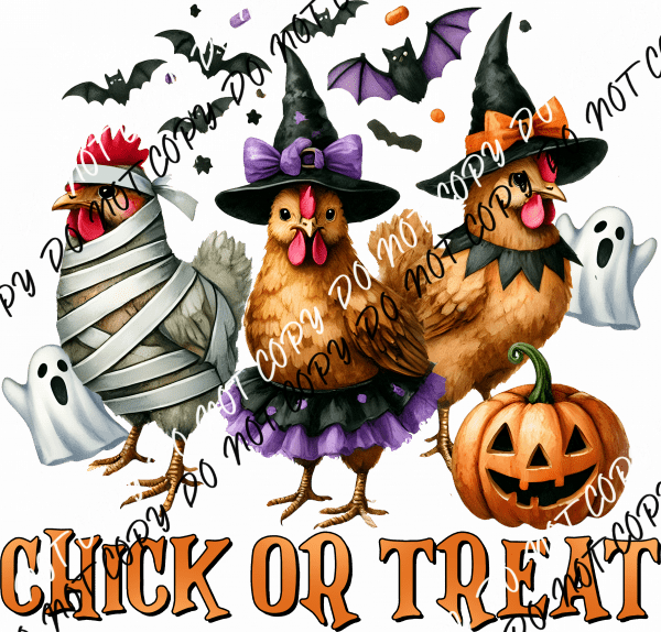 Chick or Treat DTF Transfer - We Print U Press DTF Transfers