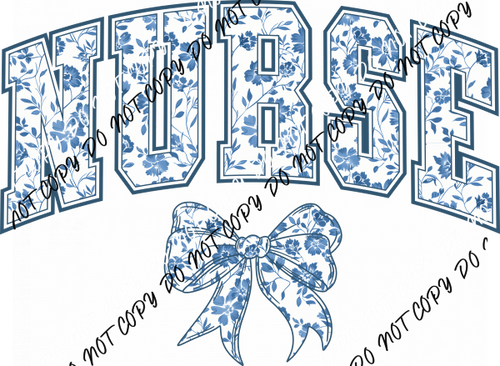 Chinoiserie Coquette Nurse DTF Transfer - We Print U Press DTF Transfers