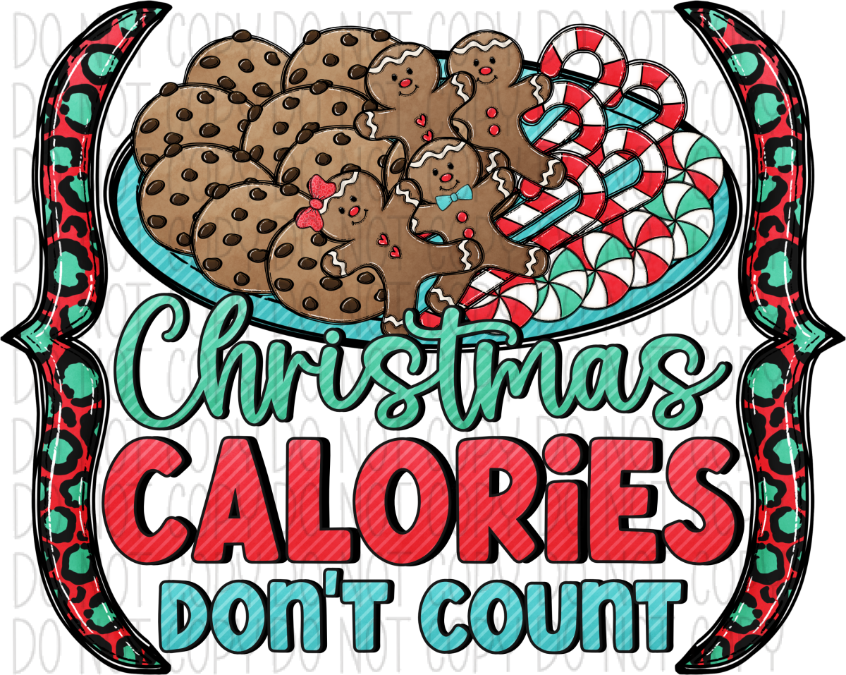 Christmas Calories Dont Count Dtf Transfer