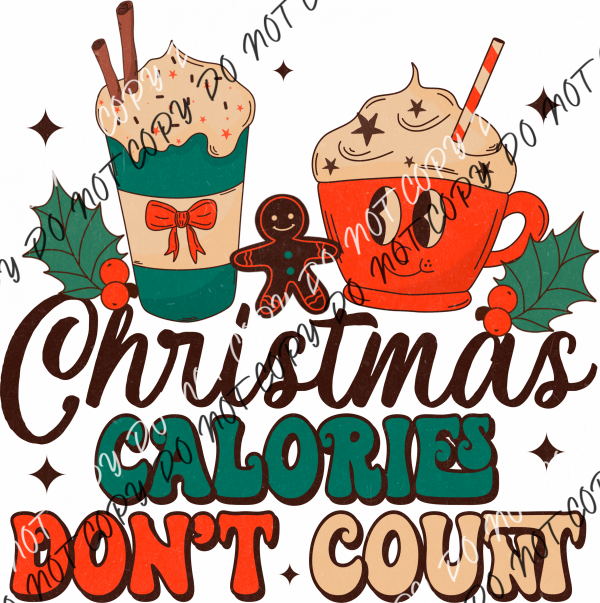 Christmas Calories Dtf Transfer Rtp Transfers