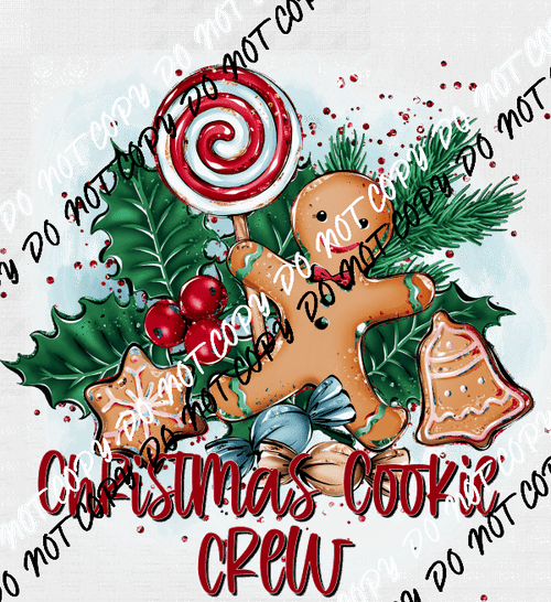 Christmas Cookie Crew DTF Transfer - We Print U Press DTF Transfers