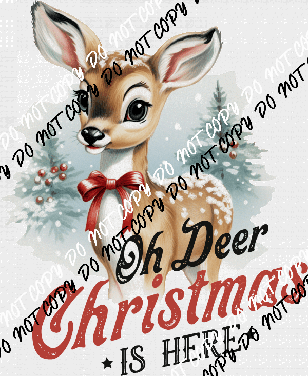 Christmas Deer DTF and UV Bundle - We Print U Press DTF Transfers