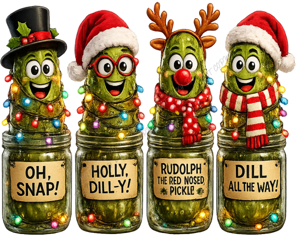 Christmas Pickle Characters DTF Transfer - RTP DTF Transfer
