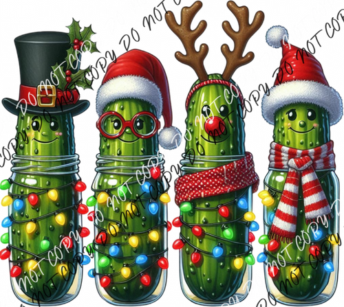 Christmas Pickles DTF Transfer RTP DTF Transfers