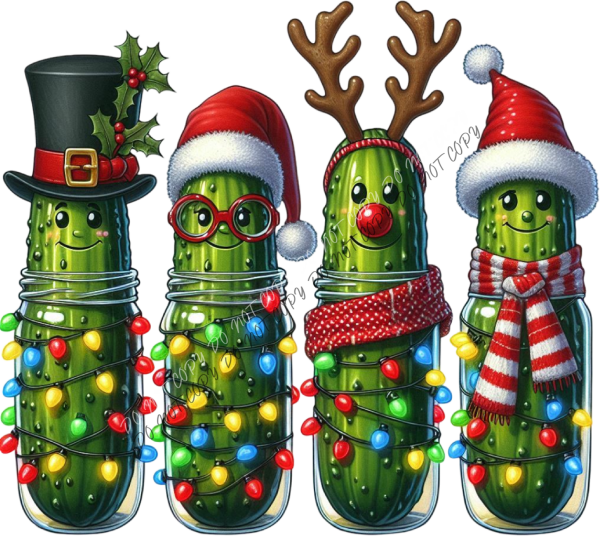 Christmas Pickles DTF Transfer RTP DTF Transfers