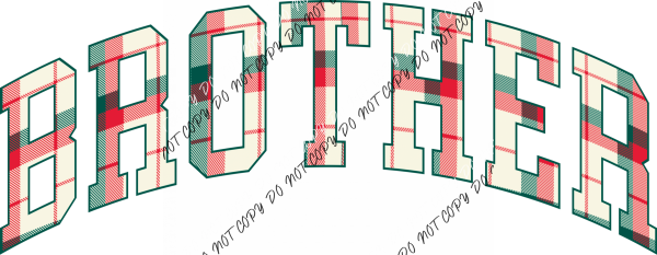 Christmas Plaid Brother Dtf Transfer Rtp Transfers