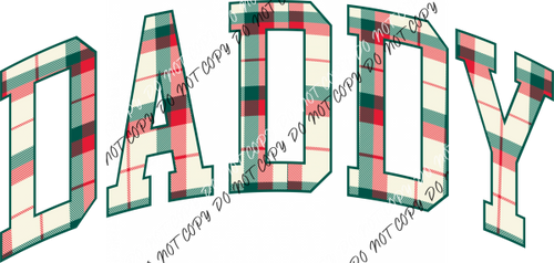 Christmas Plaid Daddy Dtf Transfer Rtp Transfers