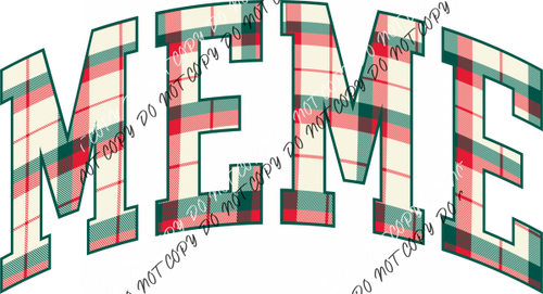 Christmas Plaid Meme Dtf Transfer Rtp Transfers