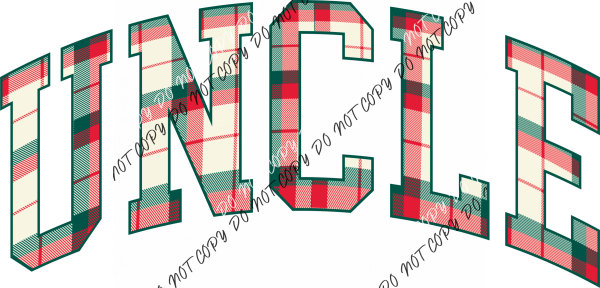 Christmas Plaid Uncle Dtf Transfer Rtp Transfers