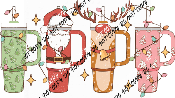 Christmas Tumbler Crew DTF Transfer - We Print U Press DTF Transfers