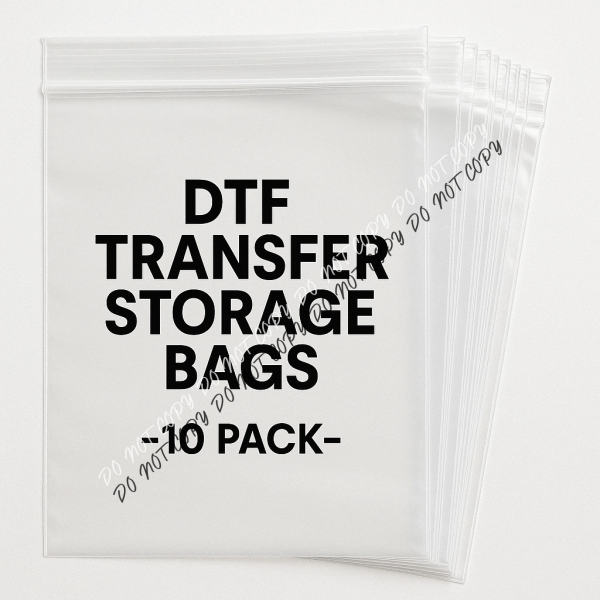 Clear Storage Bags for DTF Transfers - We Print U Press DTF Transfers