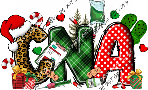 CNA Christmas DTF Transfer - We Print U Press DTF Transfers