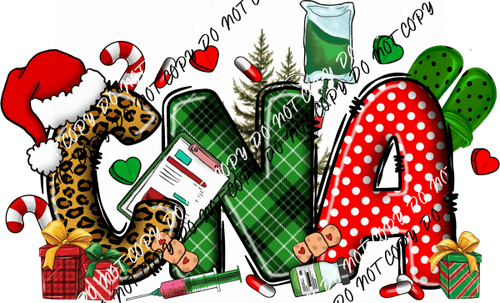 CNA Christmas DTF Transfer - We Print U Press DTF Transfers