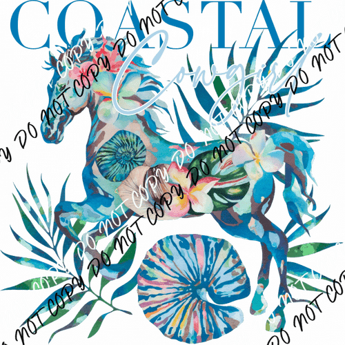 Coastal Cowgirl DTF Transfer - We Print U Press DTF Transfers