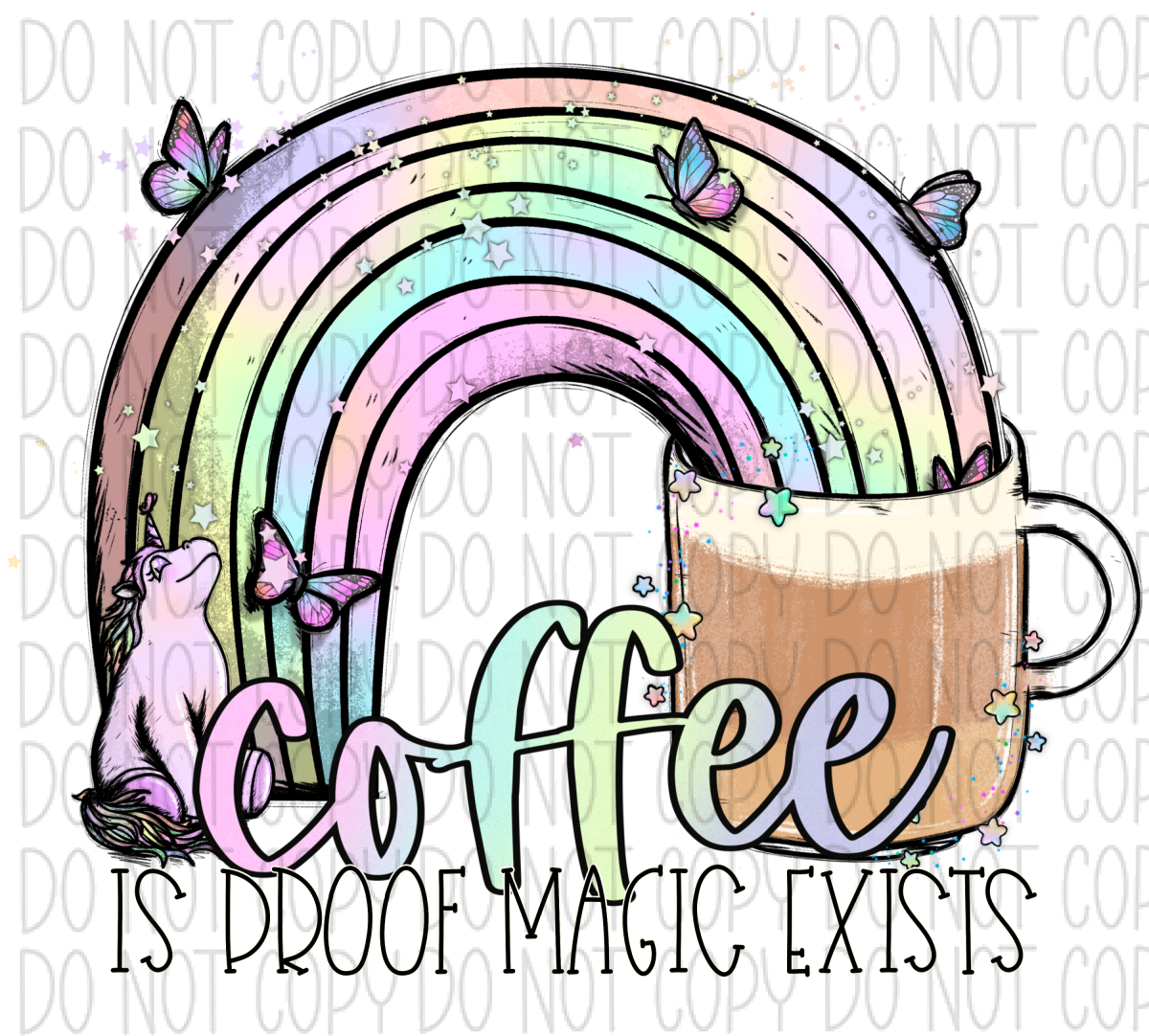 Coffee Is Proof Magic Exists Dtf Transfer