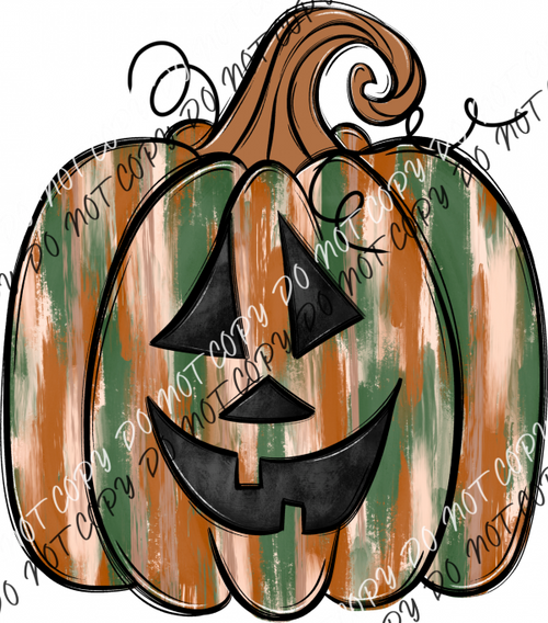 Color Splotch Pumpkin Green And Rust Dtf Transfer Rtp Transfers