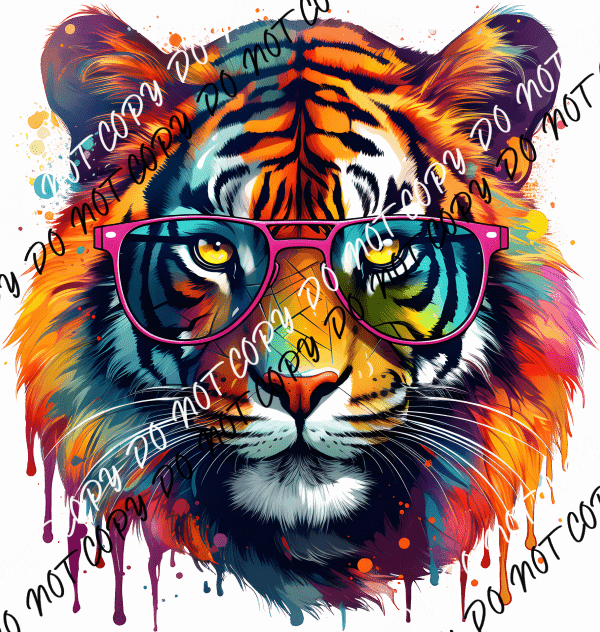 ColorSplash Tiger DTF Transfer - We Print U Press DTF Transfers