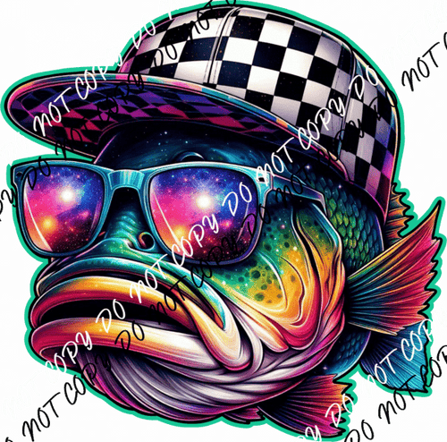 Cool Galaxy Fish DTF Transfer - We Print U Press DTF Transfers